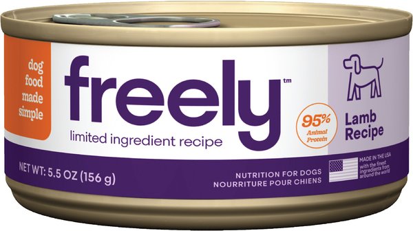 Freely Lamb Recipe Limited Ingredient Grain-Free Wet Dog Food, 5.5-oz can, 12 count slide 1 of 7