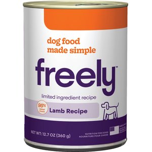 Freely Lamb Recipe Limited Ingredient Grain-Free Wet Dog Food, 12.7-oz can, 6 count