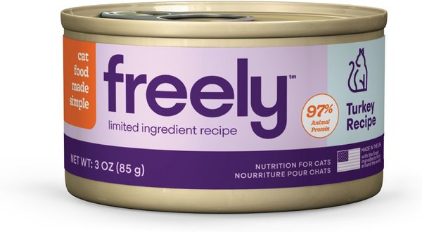 Freely Rabbit Recipe Limited Ingredient Grain-Free Wet Cat Food, 5.5-oz can, 12 count
