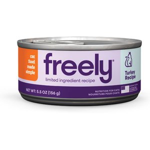 Freely Turkey Recipe Limited Ingredient Grain-Free Wet Cat Food, 5.5-oz can, 12 count