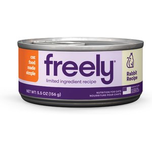 Freely Rabbit Recipe Limited Ingredient Grain-Free Wet Cat Food, 5.5-oz can, 12 count