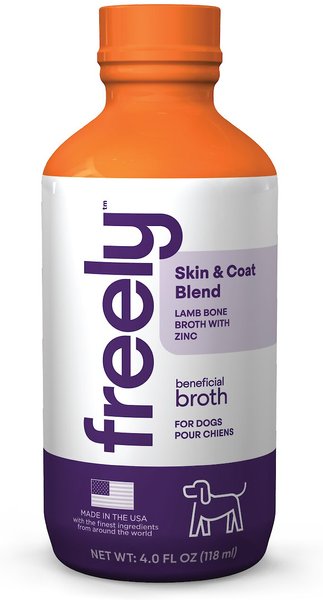 Freely Beneficial Broth Skin & Coat Blend Dry Dog Food Topper, 4-oz bottle slide 1 of 8