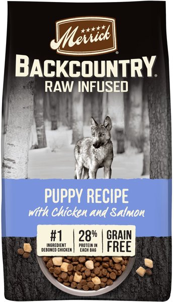 Merrick Backcountry Raw Infused Grain-Free Dry Dog Food Puppy Recipe, 10-lb bag slide 1 of 9
