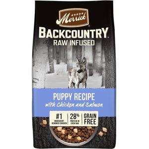 Merrick Backcountry Raw Infused Grain-Free Puppy Food Recipe Freeze-Dried Dog Food, 10-lb bag