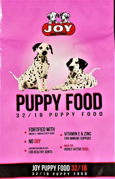 Puppy food pink bag best sale