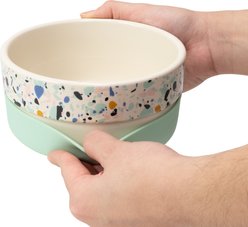 Jonathan Adler Now House Terrazzo Duo Dog Bowl, Medium slide 2 of 7