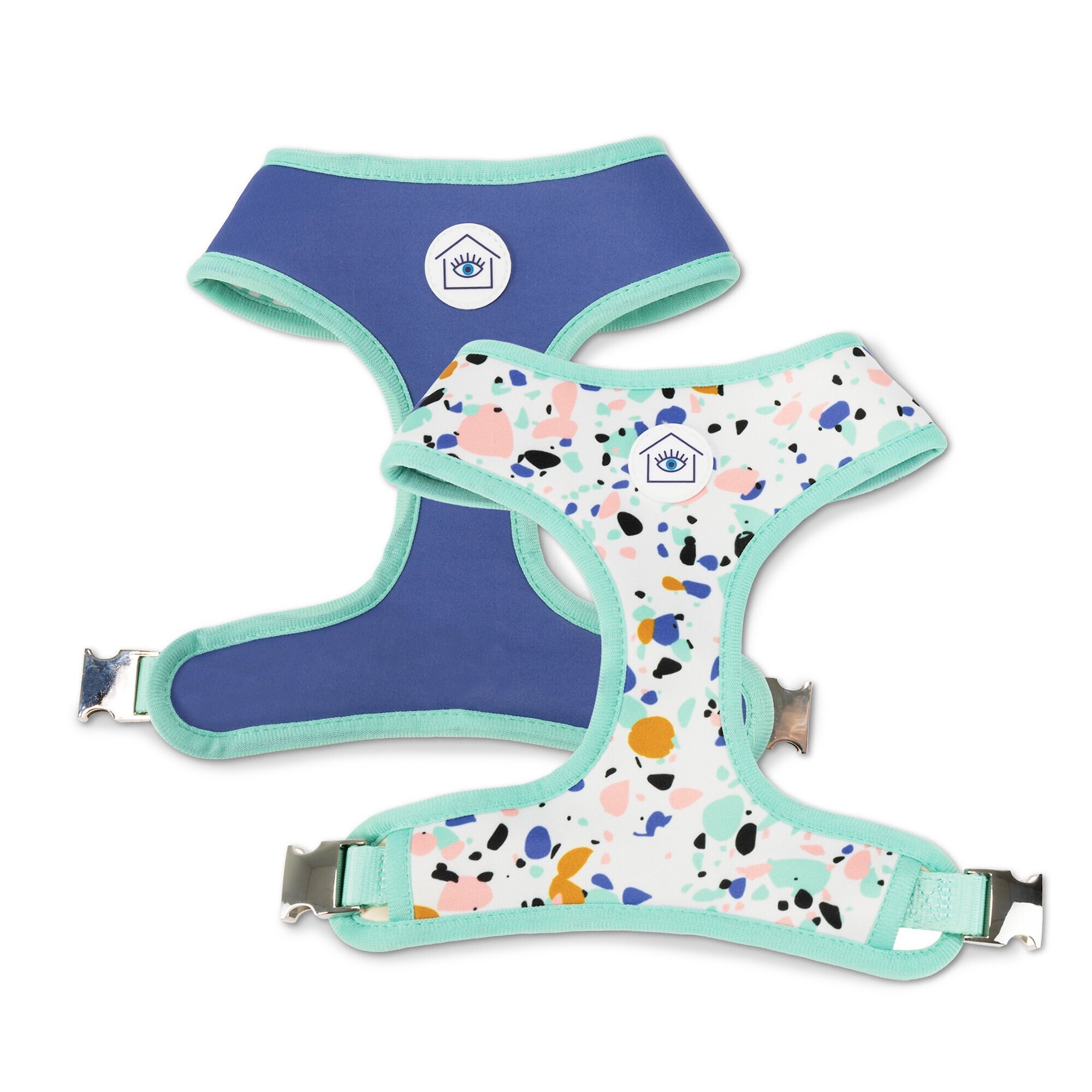 JONATHAN ADLER Now House Terrazzo Reversible Back Clip Dog Harness