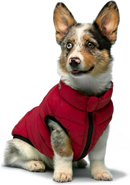 Fab Dog Pack-N-Go Reversible Dog Jacket, Red/Navy, 18-in slide 1 of 3