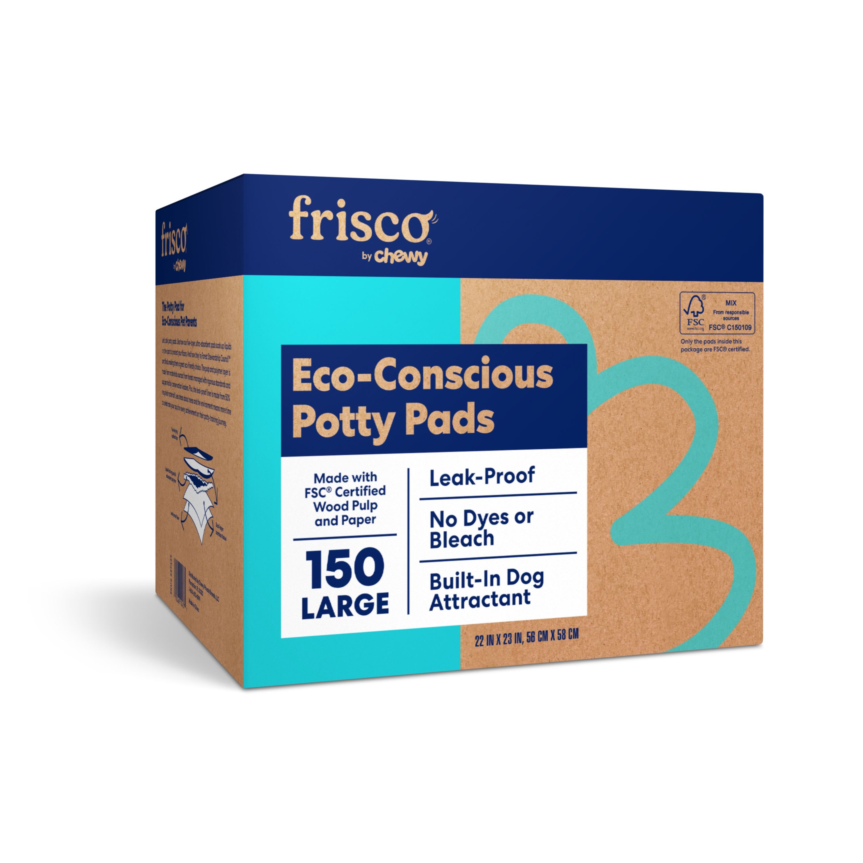 FRISCO Large EcoConscious Dog Training & Potty Pads Customer Questions