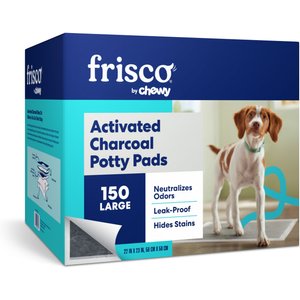 Frisco Charcoal Dog Training & Potty Pads, 22 x 23-in, Unscented, 150 count