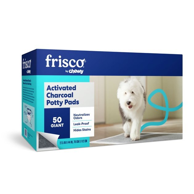 FRISCO Giant Charcoal Dog Training & Potty Pads, 27.5 x 44in, 50 count