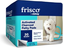 Frisco Giant Charcoal Dog Training & Potty Pads, 27.5 x 44-in, Unscented, 30 count