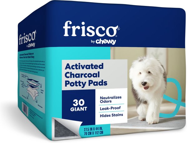 Frisco Giant Charcoal Dog Training & Potty Pads, 27.5 x 44-in, 30 count, Unscented slide 1 of 10