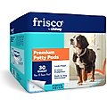 Frisco Giant Printed Dog Training & Potty Pads, 27.5 x 44-in, Unscented, 30 count, Paws & Bones