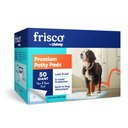 Frisco Giant Printed Dog Training & Potty Pads, 27.5 x 44-in, Unscented, 50 count, Paws & Bones