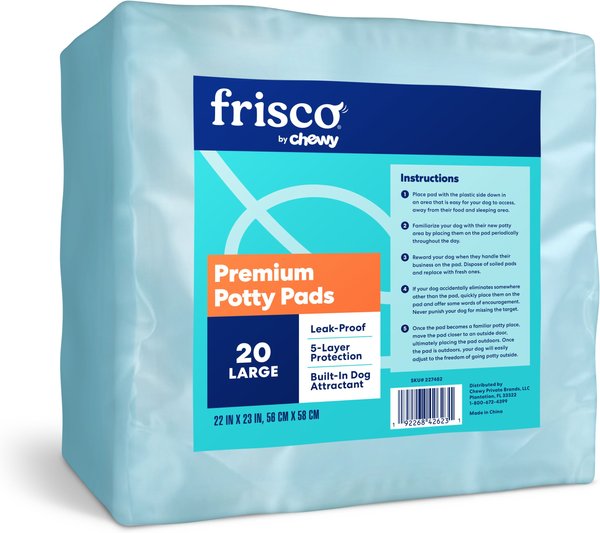 Frisco Dog Training & Potty Pads, 22 x 23-in, Unscented, 20 count slide 1 of 9