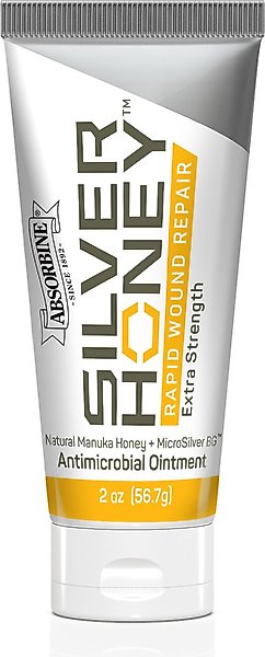 Silver Honey Rapid Wound Repair Antimicrobial Horse Ointment, 2-oz tube slide 1 of 9