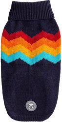 GF Pet Summit Chevron Dog Sweater, Navy, Medium slide 2 of 5