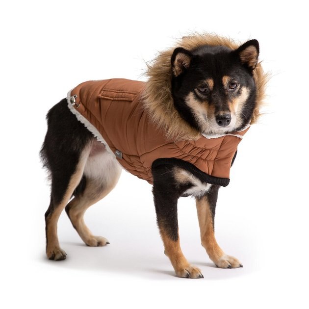 GF PET Urban Insulated Quilted Dog Parka, Caramel, XLarge