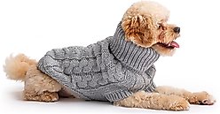GF Pet Chalet Dog Sweater, Grey, XXX-Small
