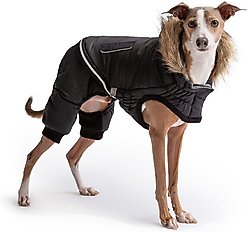 GF Pet Creekside Insulated Dog Snowsuit, Black, XX-Small