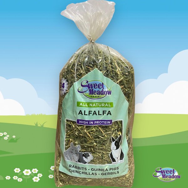 Sweet Meadow Farm Alfalfa Hay Small Pet Food, 24-oz bag slide 1 of 6