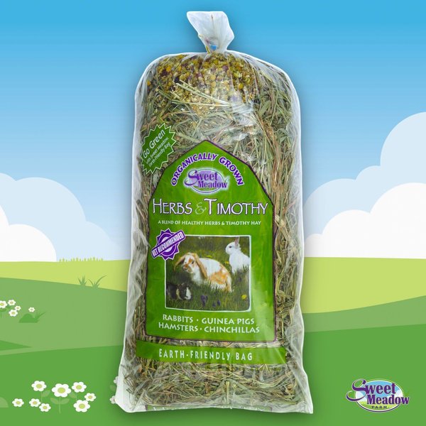 Sweet Meadow Farm Herbs & Timothy Hay Organic Small Pet Food, 20-oz bag slide 1 of 1