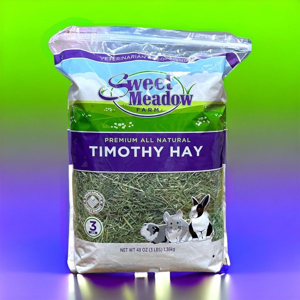 Sweet Meadow Farm Timothy Hay Small Pet Food, 3-lb bag slide 1 of 3