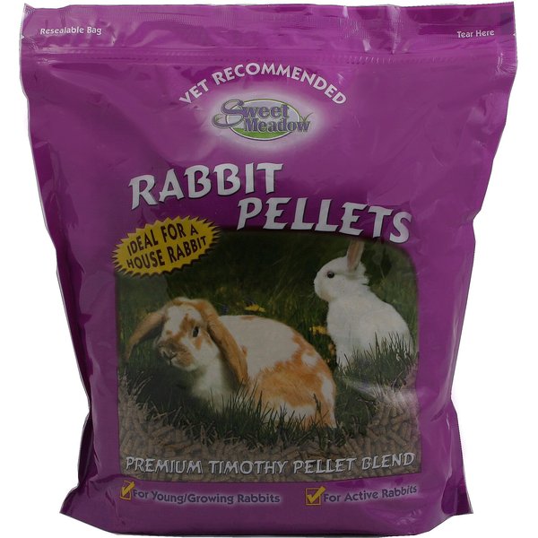 SWEET MEADOW FARM Timothy Pellets Adult Rabbit Food, 8lb bag