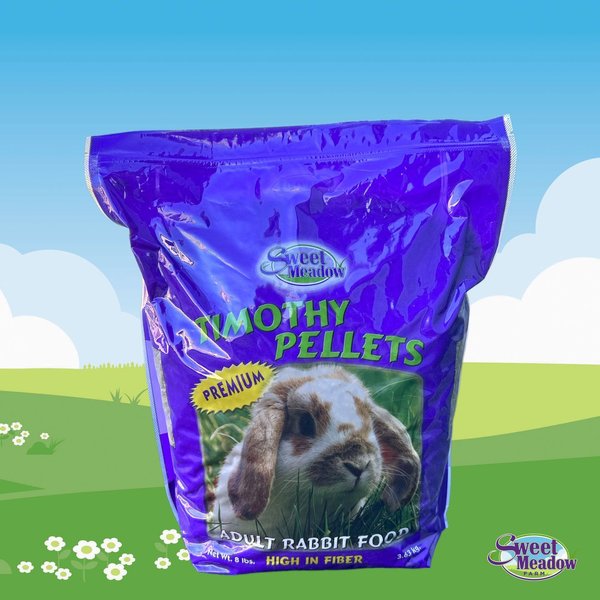Sweet Meadow Farm Timothy Pellets Adult Rabbit Food, 8-lb bag slide 1 of 2