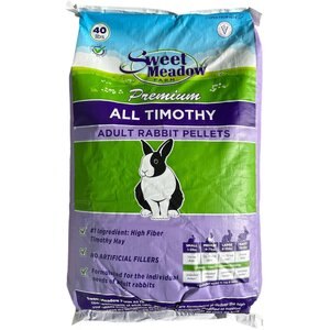 Sweet Meadow Farm Timothy Pellets Adult Rabbit Food, 40-lb bag
