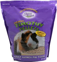 Sweet Meadow Farm Premium Timothy Pellets Adult Guinea Pig Food, 10-lb bag
