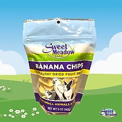 Sweet Meadow Farm Banana Chips Small Pet & Bird Treats, 5.75-oz bag