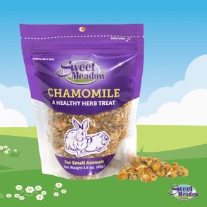 Sweet Meadow Farm Chamomile Herb Small Pet Treats, 1.6-oz bag