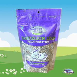 Sweet Meadow Farm Dandelion Leaf Small Pet Treats, 2.4-oz bag