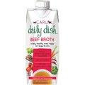 Caru Daily Dish Beef Broth Human-Grade Dog & Cat Wet Food Topper, 1.1-lb bottle