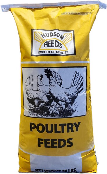 HUDSON FEEDS Poultry Feeds 24% Pellet Game Bird Food, 50-lb bag - Chewy.com