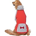 Wagatude Red Bone Pocket Raglan Dog Hoodie, X-Small