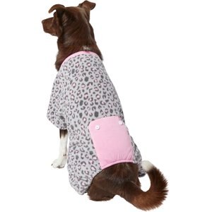 Wagatude Gray Animal Print Dog Pajama, Large