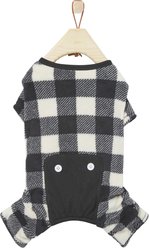 Wagatude Black Buffalo Plaid Dog Pajama, X-Small