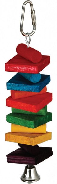 Caitec Featherland Paradise Rainbow Stack Bird Toy, Small