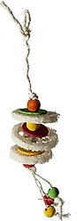 Caitec Featherland Paradise Loofa Triple Stacks Bird Toy