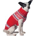 Chilly Dog Red Nordic Wool Dog Sweater, XX-Small