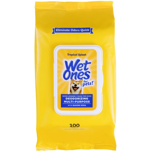Wet Ones Antibacterial Paw & Tushie Wipes Tropical Splash 30 ct