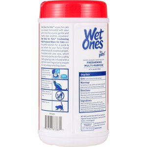 Wet Ones Freshing Multi-Purpose Fresh Scent Cat Wipes, 50 count
