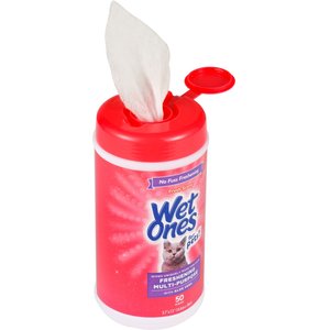 Wet Ones Freshing Multi-Purpose Fresh Scent Cat Wipes, 50 count