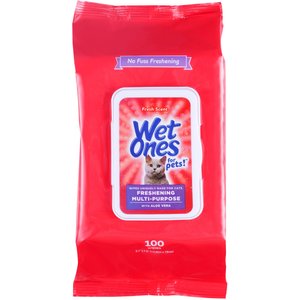 Wet Ones Freshing Multi-Purpose Fresh Scent Cat Wipes, 100 count