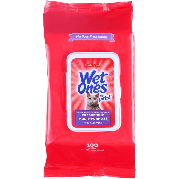 PETKIN Petwipes Fresh Scent Dog & Cat Wipes, 100 count