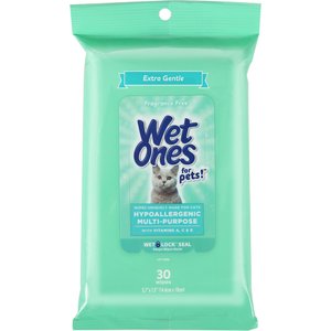 Wet Ones Hypoallergenic Fresh Scent Cat Wipes, 30 count