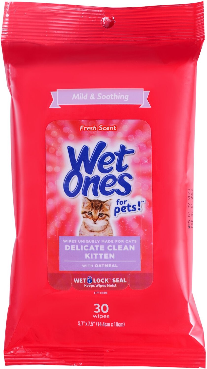 WET ONES Delicate Fresh Scent Kitten Wipes, 30 count